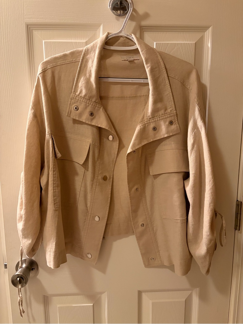 Loft-Light Beige Utility Jacket - Women's NWOT